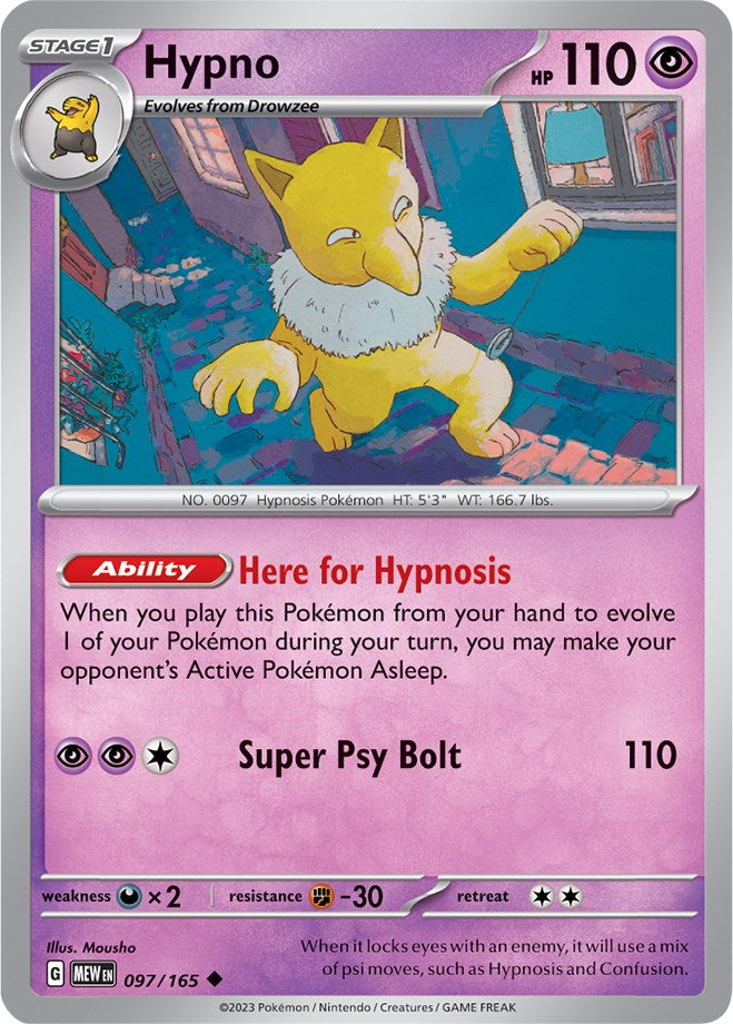 Hypno (97/165) [Scarlet & Violet:  151]