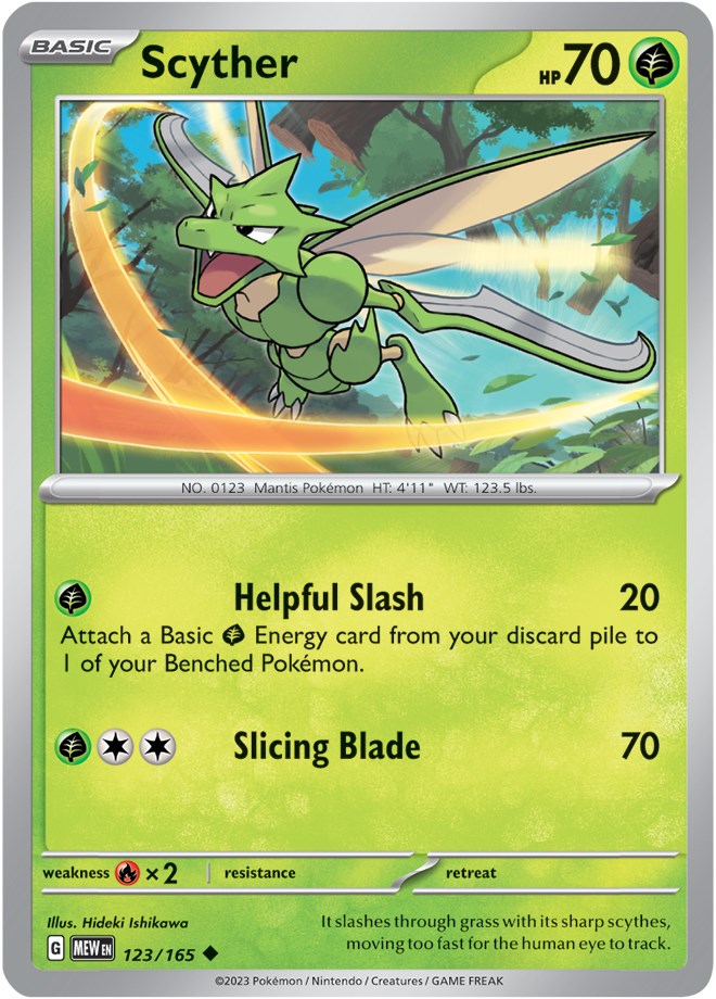 Scyther (123/165) [Scarlet & Violet:  151]