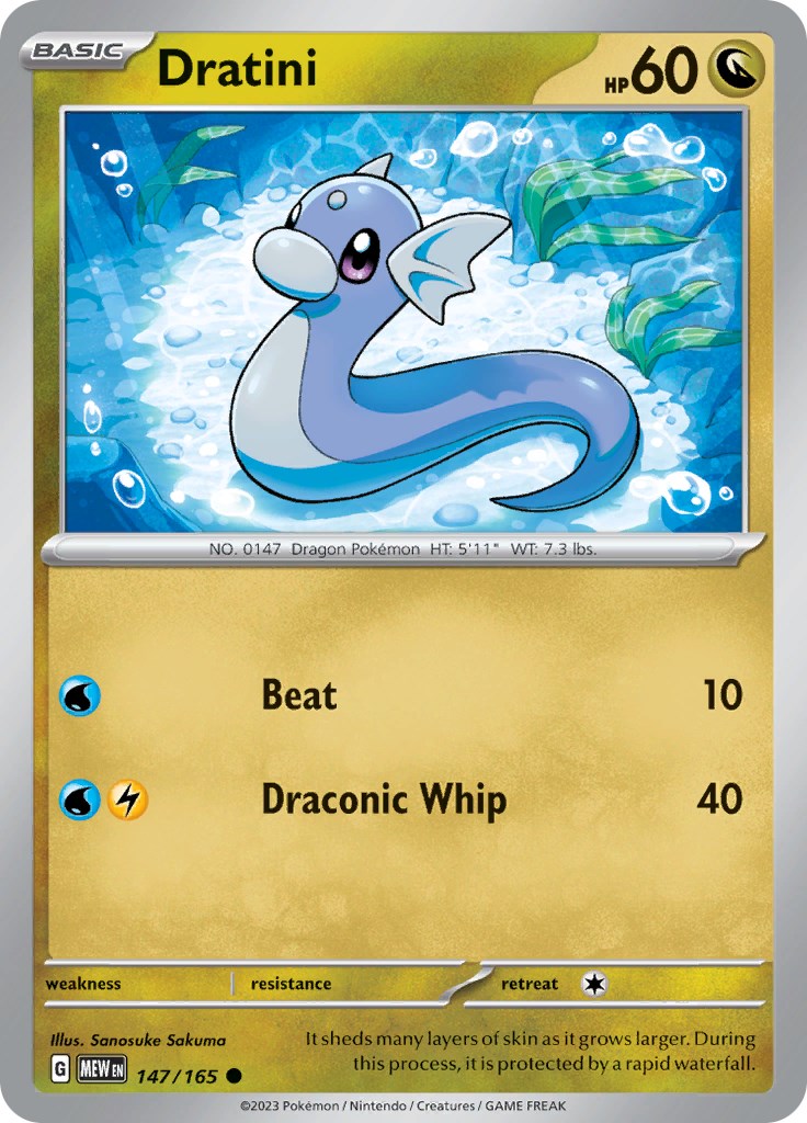 Dratini (147/165) [Scarlet & Violet:  151] Reverse Holofoil