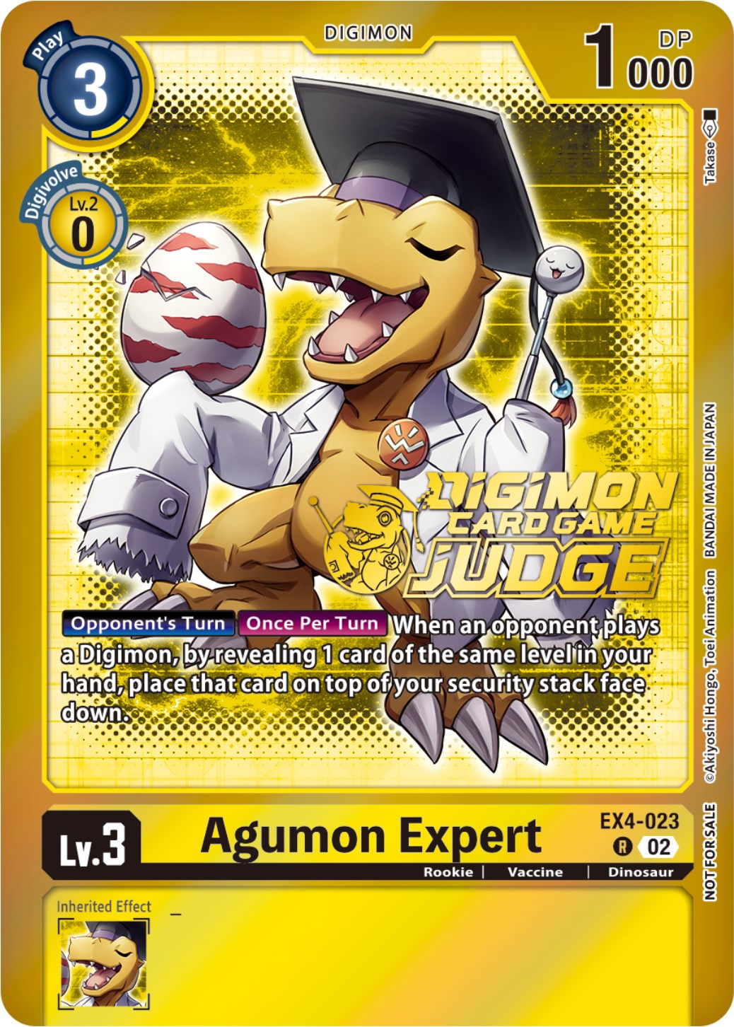 Agumon Expert - EX4-023 (Judge Pack 4) [EX4-023] [Alternative Being Booster] Foil