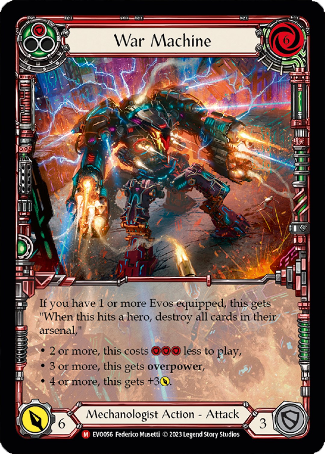 War Machine (Extended Art) [EVO056] (Bright Lights) Rainbow Foil