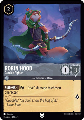 Robin Hood - Capable Fighter 193/204 (Rise of the Floodborn) Cold Foil