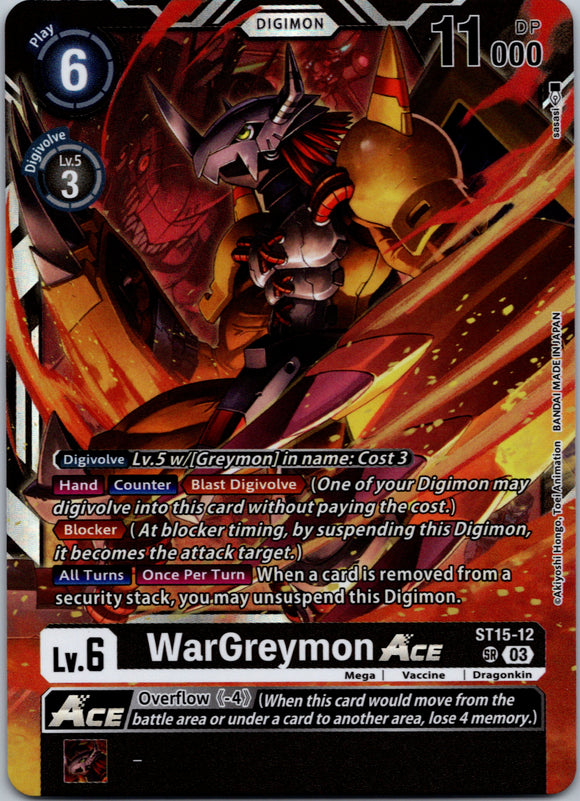 WarGreymon Ace [ST15-12] [Starter Deck 15: Dragon of Courage] Foil