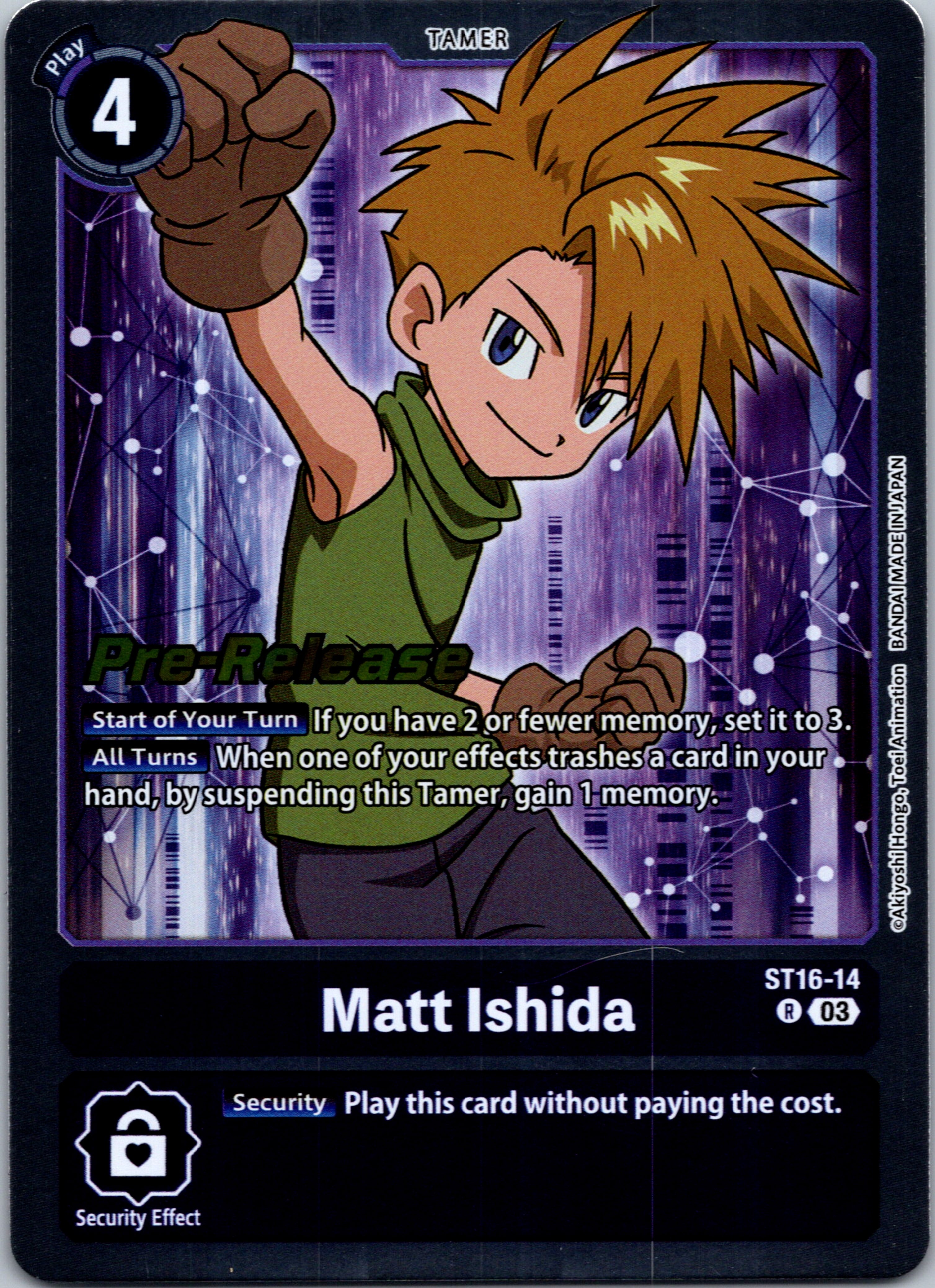 Matt Ishida [ST16-14] [Starter Deck 16: Wolf of Friendship Pre-Release Cards] Foil