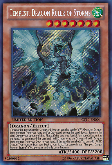 Tempest, Dragon Ruler of Storms [CT10-EN004] Secret Rare - Duel Kingdom