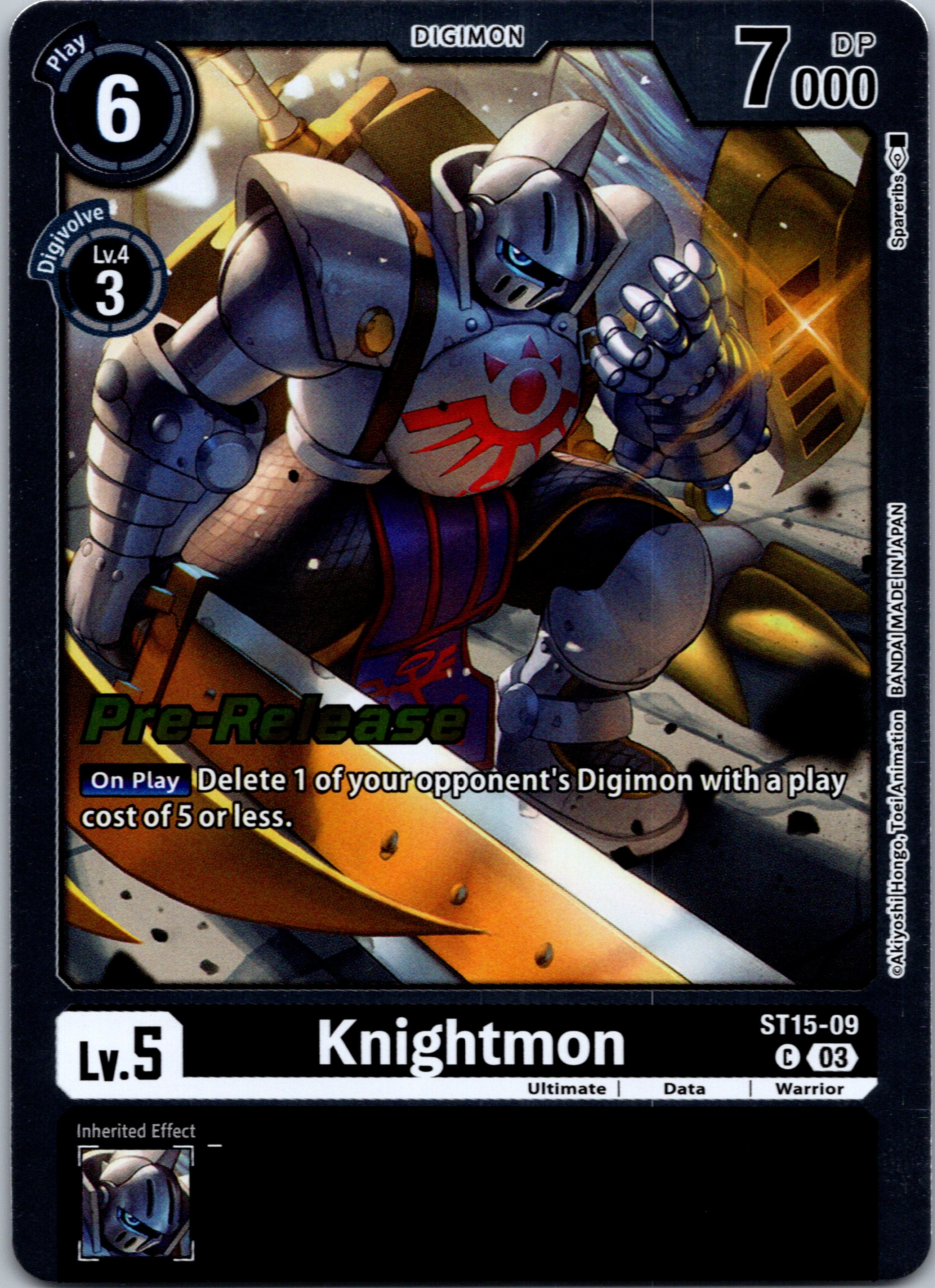 Knightmon [ST15-09] [Starter Deck 15: Dragon of Courage Pre-Release Cards] Foil