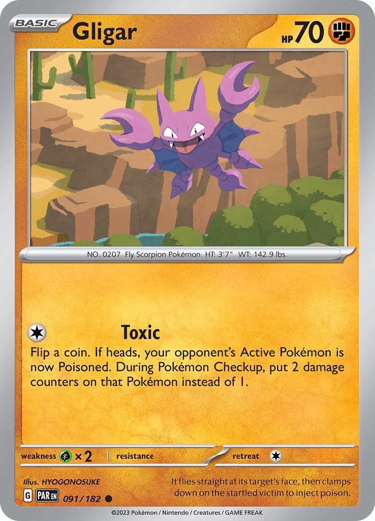 Gligar (91/182) - [Scarlet & Violet: Paradox Rift]