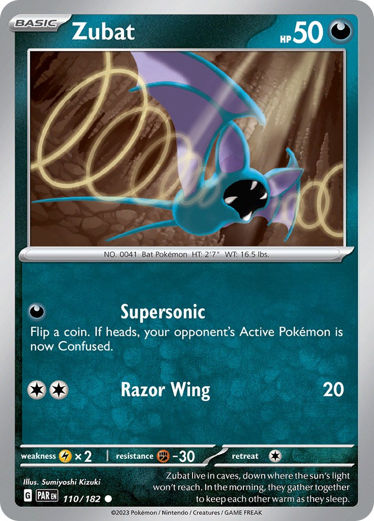 Zubat (110/182) - [Scarlet & Violet: Paradox Rift] Reverse Holofoil