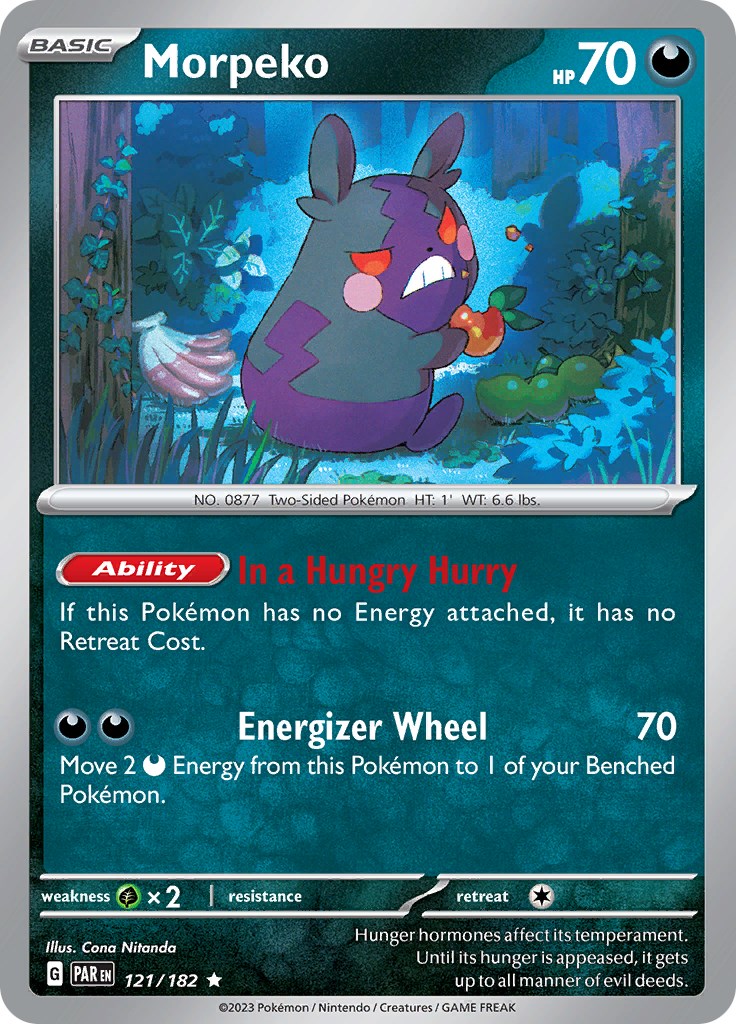 Morpeko (121/182) - [Scarlet & Violet: Paradox Rift] Holofoil