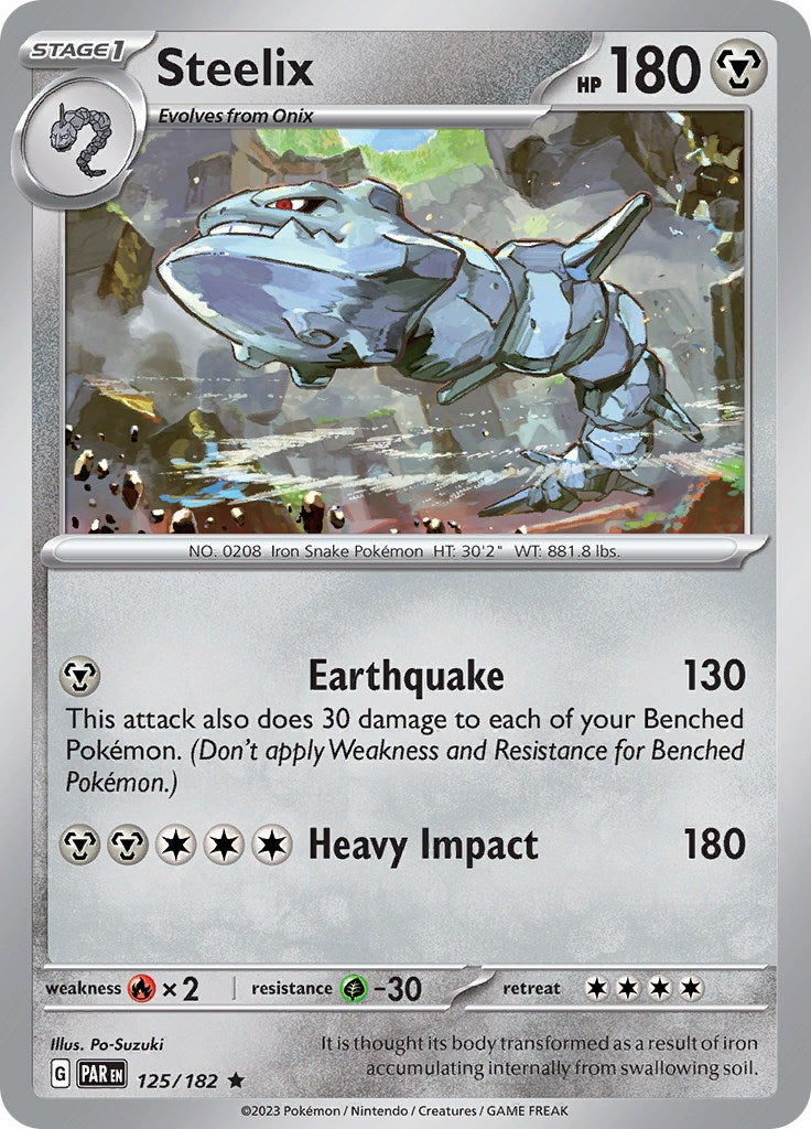 Steelix (125/182) - [Scarlet & Violet: Paradox Rift] Holofoil