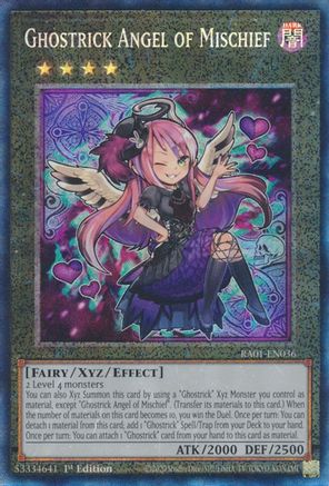 Ghostrick Angel of Mischief  [RA01-EN036] - (Prismatic Collector's Rare)  1st Edition