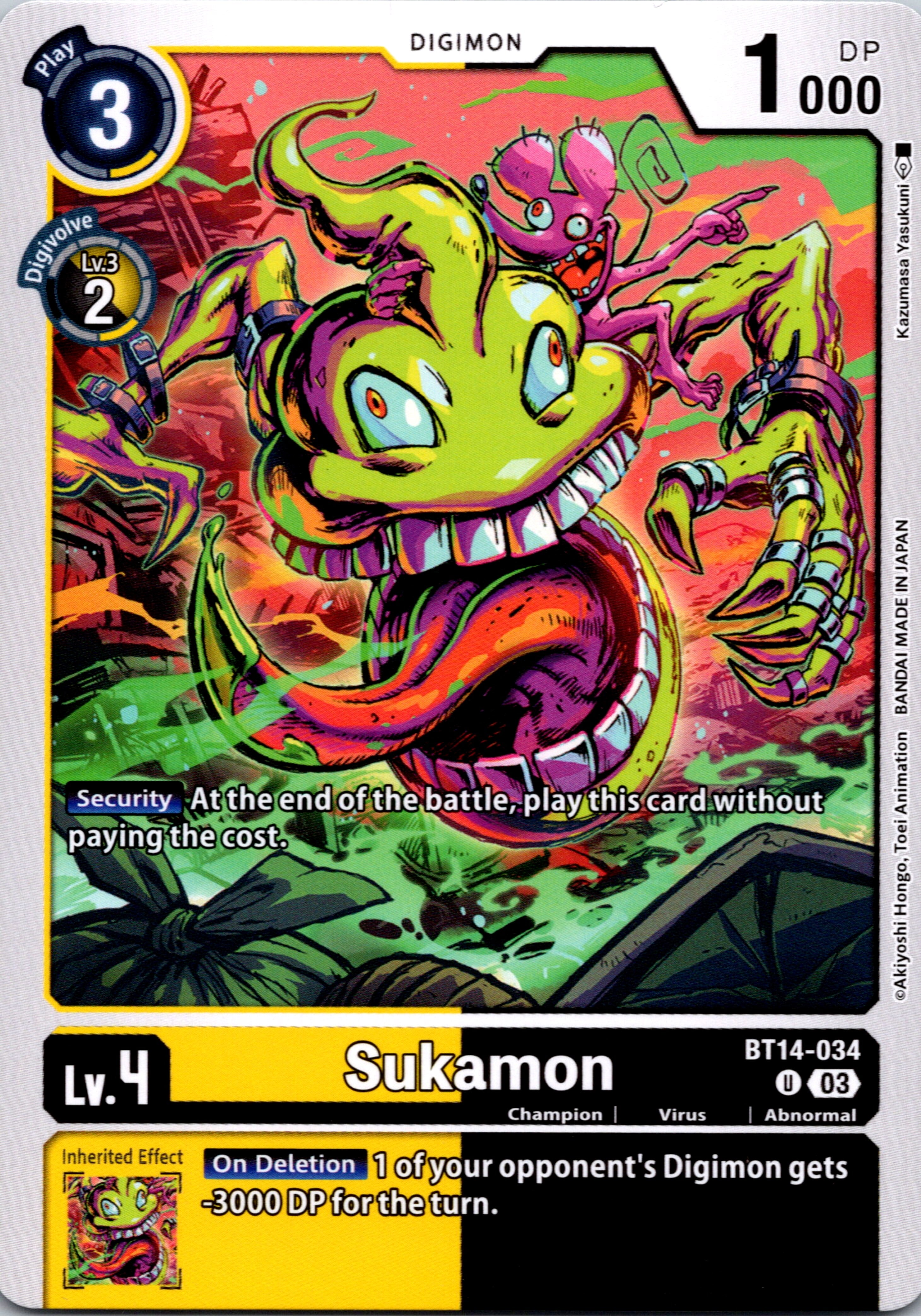 Sukamon [BT14-034] [Blast Ace] Normal