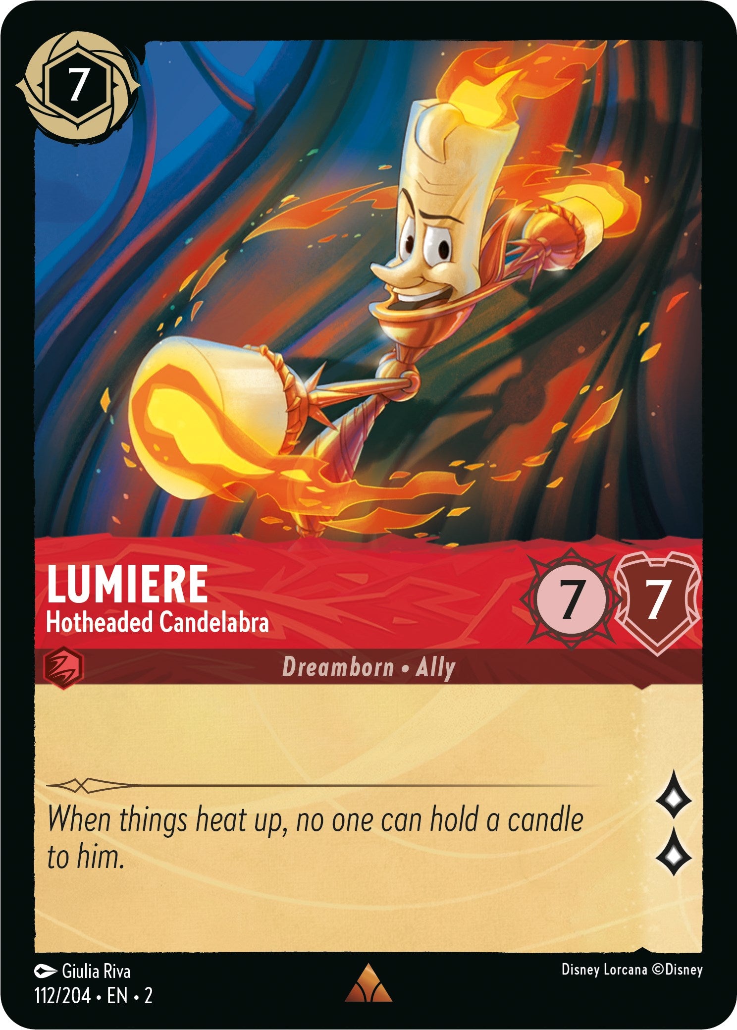 Lumiere - Hotheaded Candelabra 112/204 (Rise of the Floodborn)