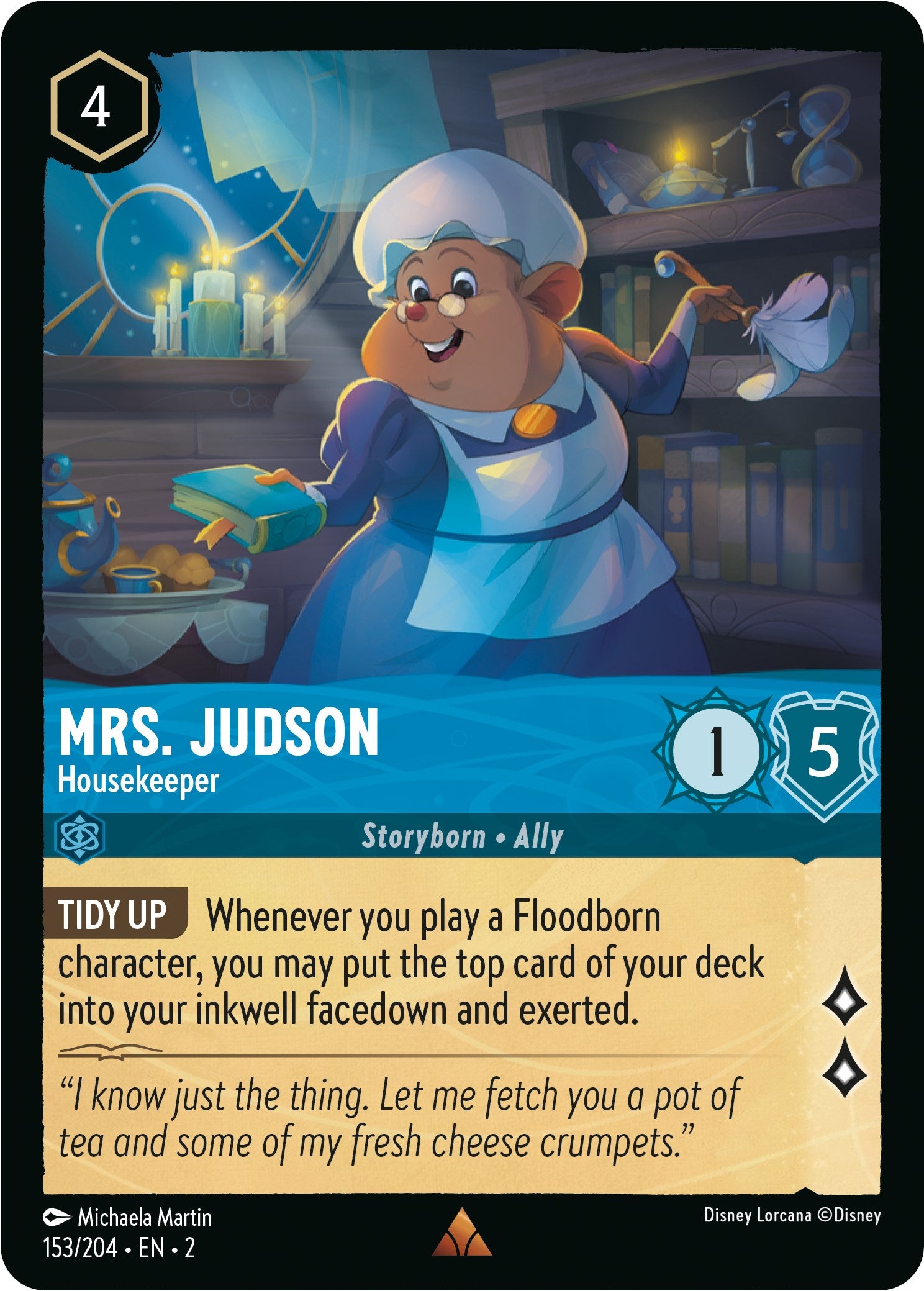 Mrs. Judson - Housekeeper 153/204 (Rise of the Floodborn) Cold Foil