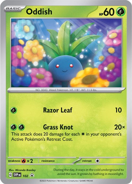 Oddish [102] - (SV Scarlet & Violet Promo Cards)