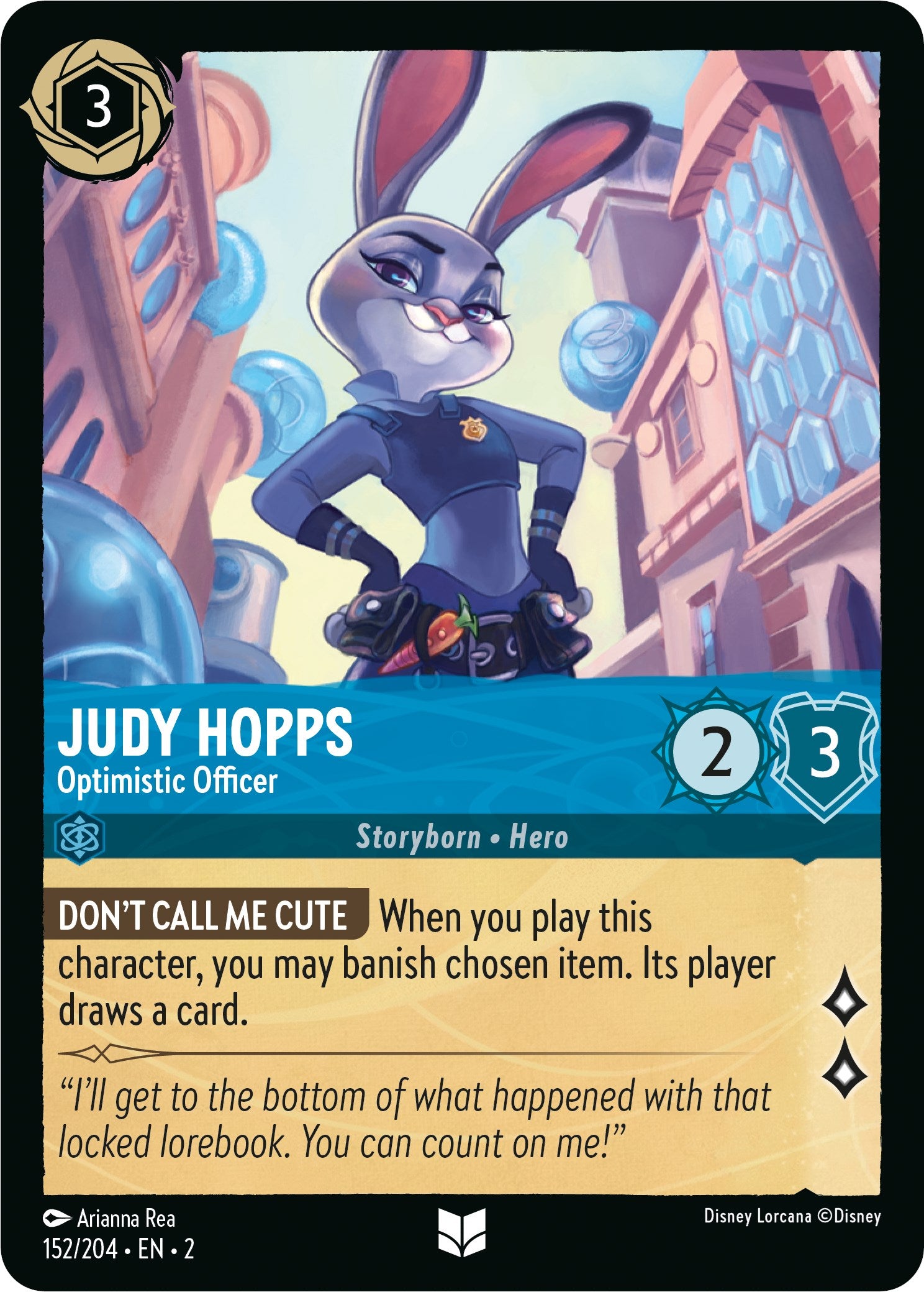 Judy Hopps - Optimistic Officer 152/204 (Rise of the Floodborn)