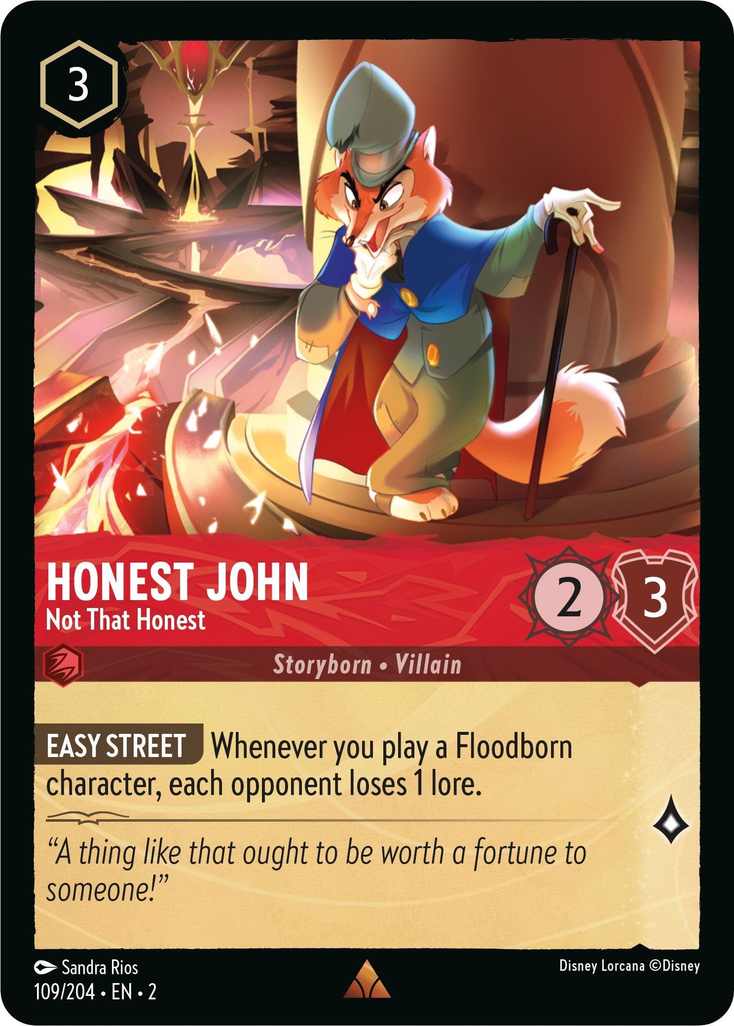 Honest John - Not That Honest 109/204 (Rise of the Floodborn) Cold Foil