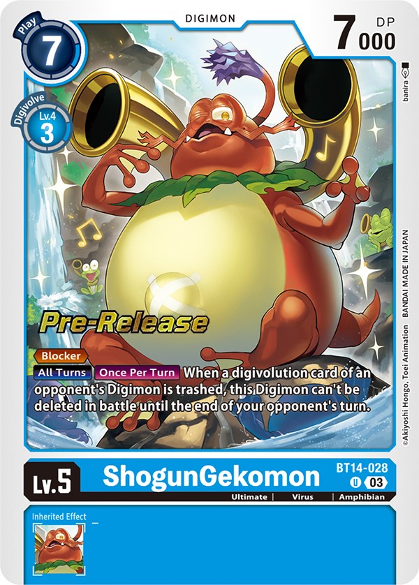 ShogunGekomon [BT14-028] [Blast Ace Pre-Release Cards] Foil