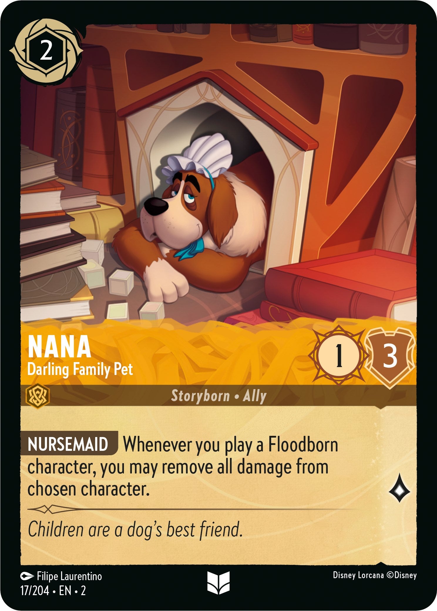 Nana - Darling Family Pet 17/204 (Rise of the Floodborn) Cold Foil