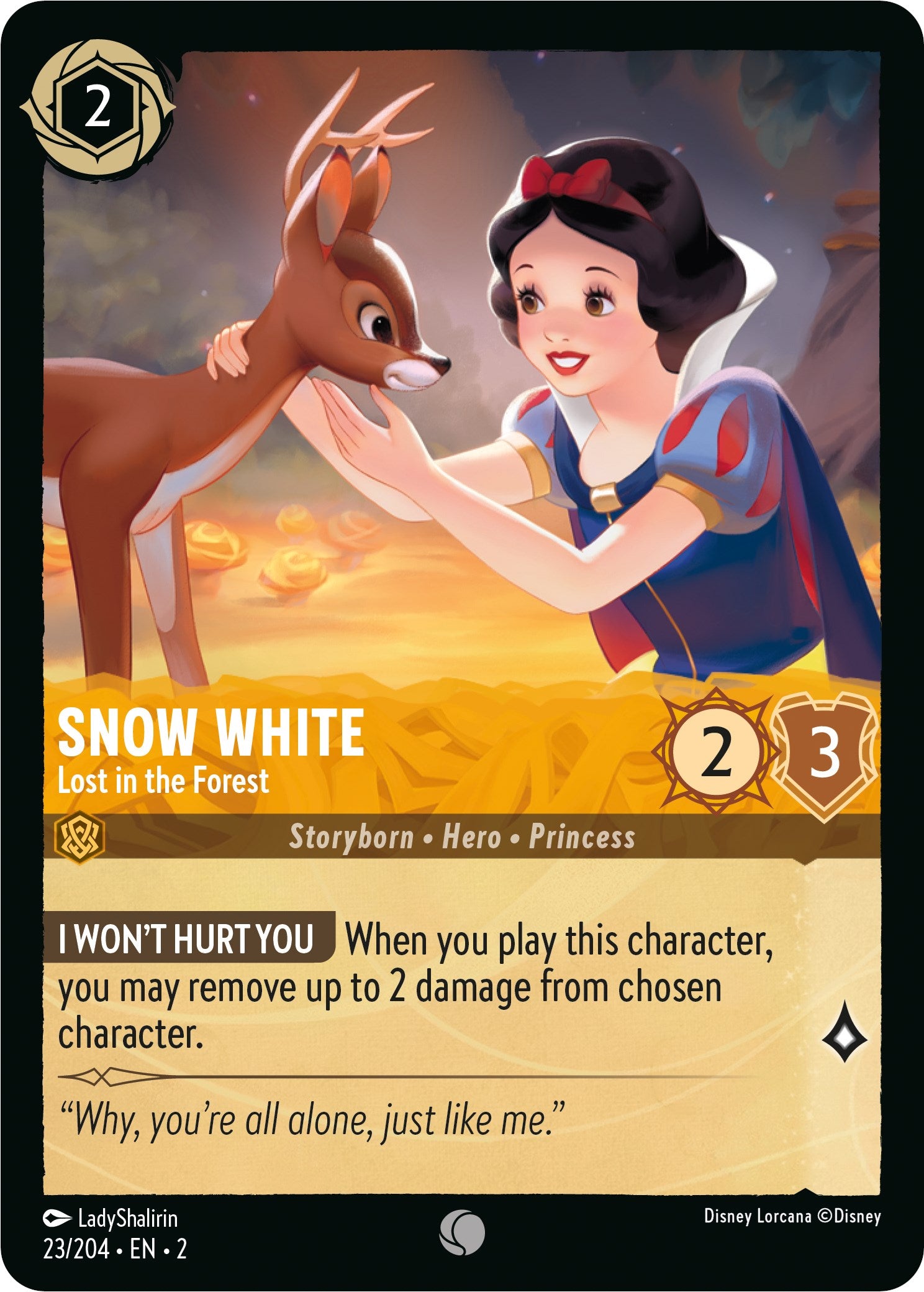 Snow White - Lost in the Forest 23/204 (Rise of the Floodborn) Cold Foil