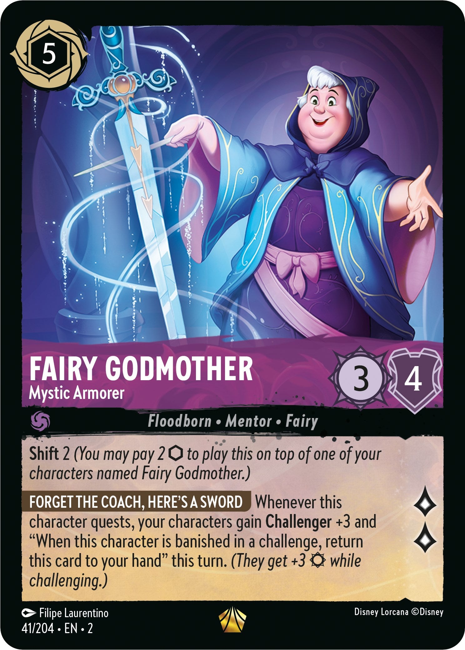 Fairy Godmother - Mystic Armorer 41/204 (Rise of the Floodborn)