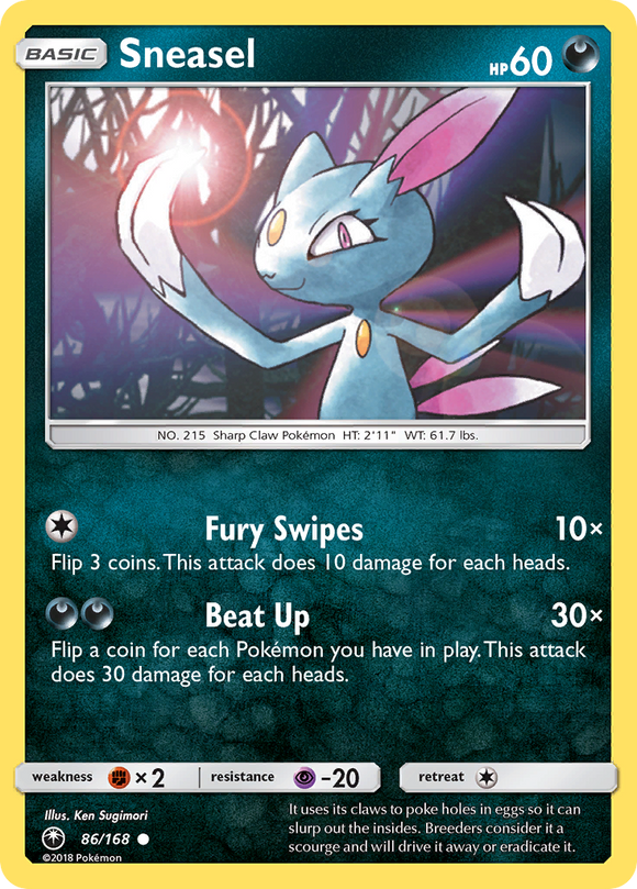 Sneasel (86/168) [Sun & Moon: Celestial Storm] - Duel Kingdom