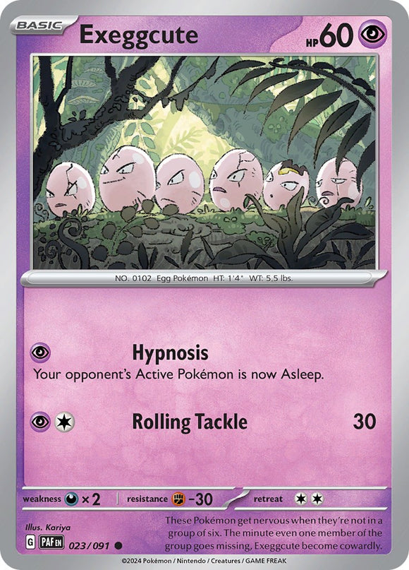 Exeggcute [023/091] - (Paldean Fates) Reverse Holofoil