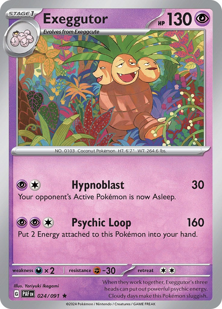 Exeggutor [24/091] - (Paldean Fates) Holofoil