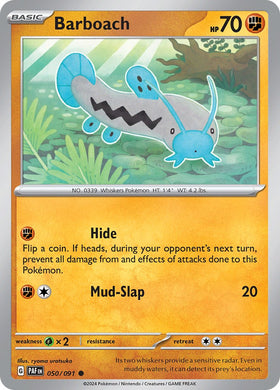 Barboach [050/091] - (Paldean Fates) Reverse Holofoil