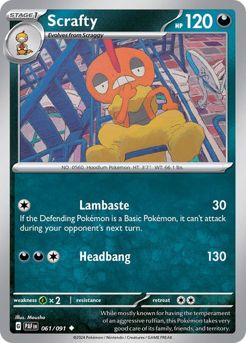 Scrafty [061/091] - (Paldean Fates)