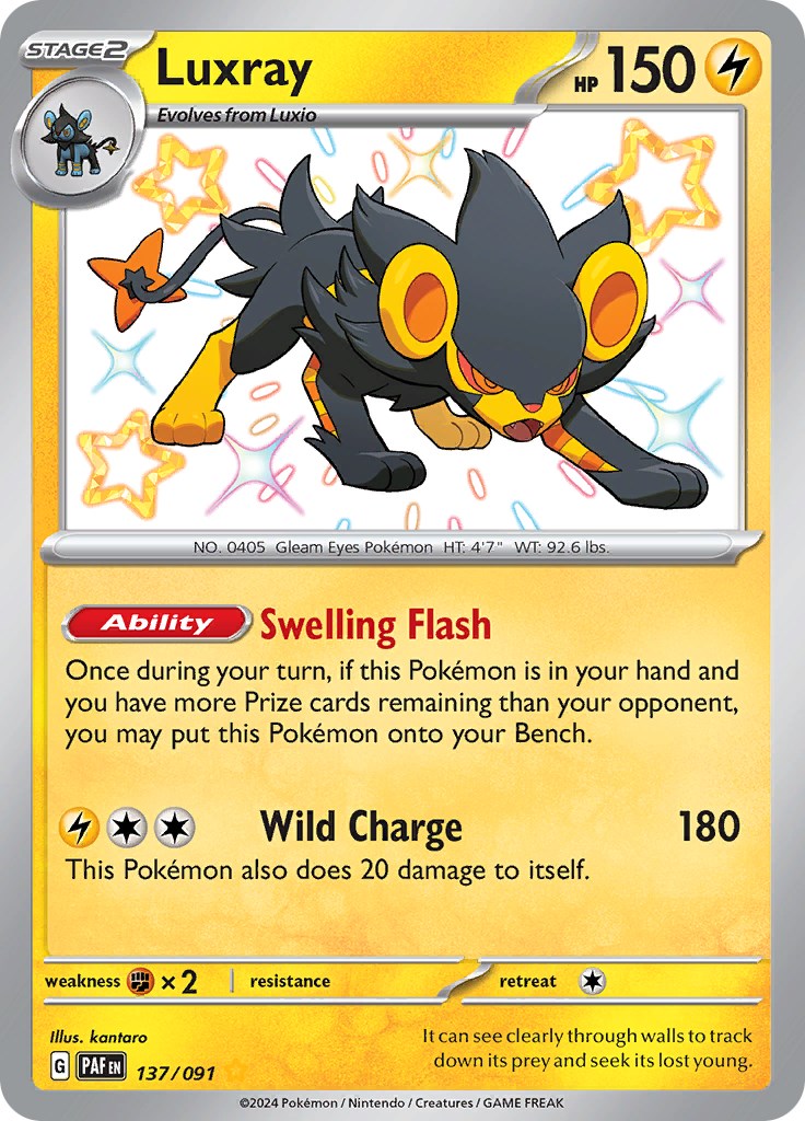 Luxray [137/091] - (Paldean Fates) Holofoil