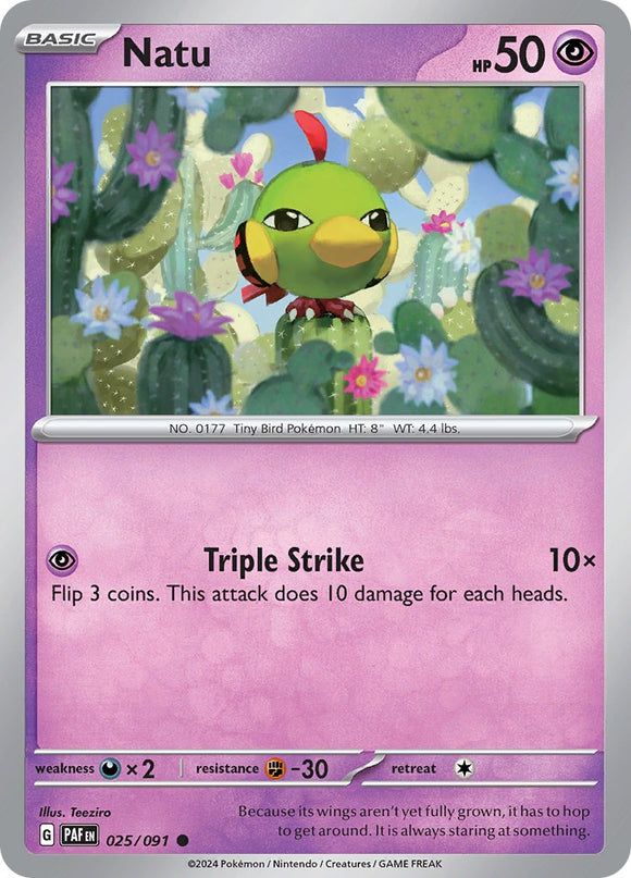 Natu [025/091] - (Paldean Fates)