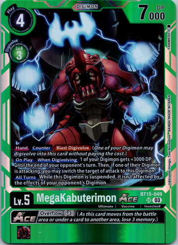 MegaKabuterimon Ace [BT15-049] [Exceed Apocalypse] Foil