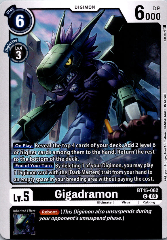 Gigadramon [BT15-062] [Exceed Apocalypse] Normal