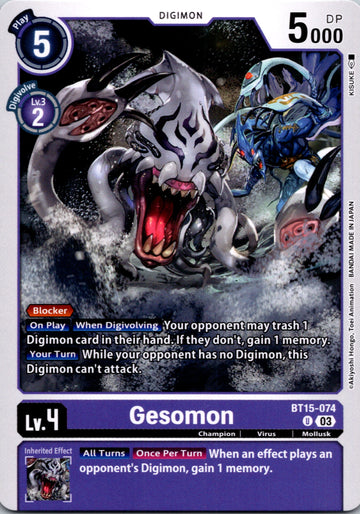 Gesomon [BT15-074] [Exceed Apocalypse] Normal