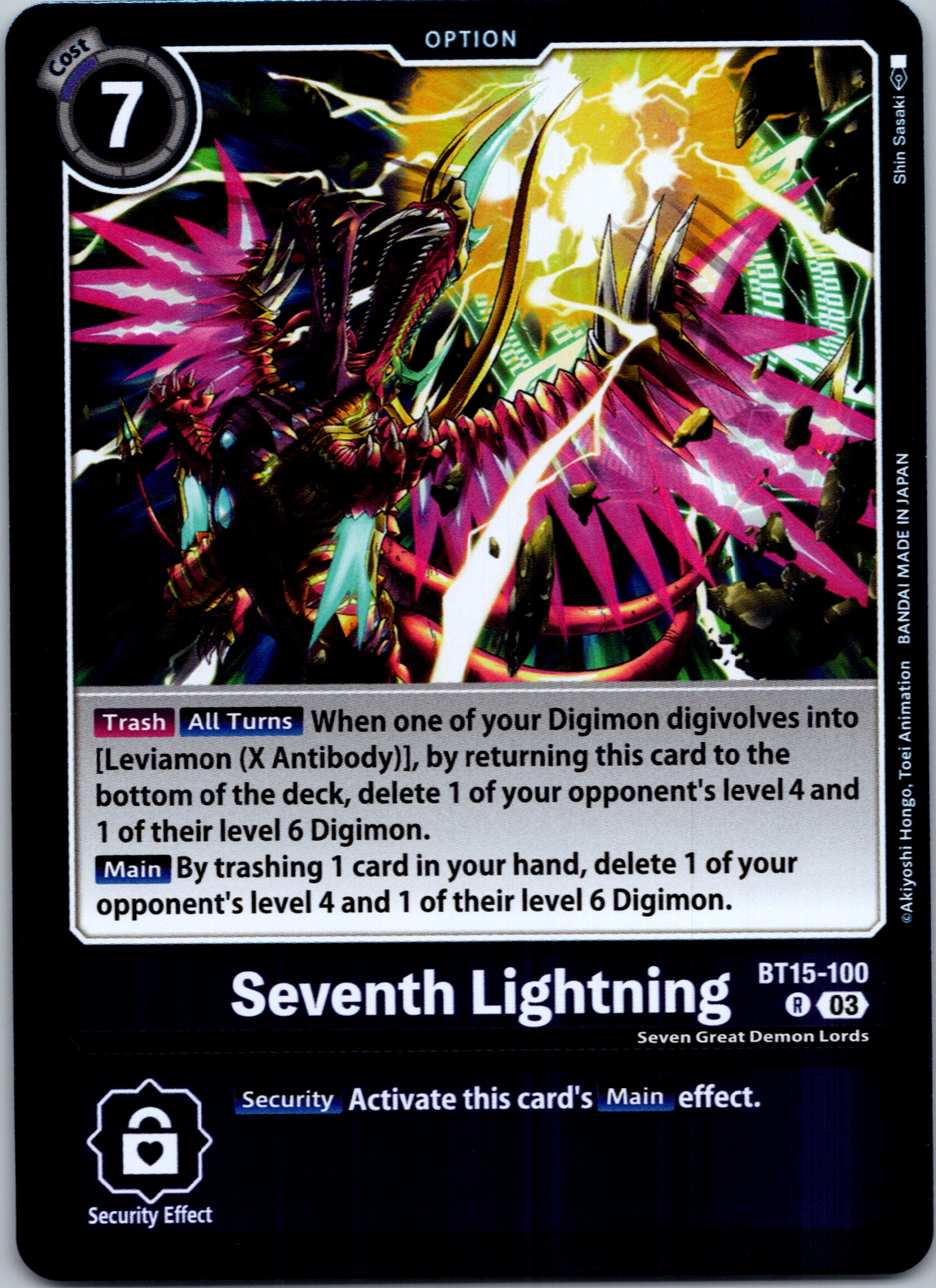 Seventh Lightning [BT15-100] [Exceed Apocalypse] Foil