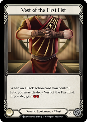 Vest of the First Fist [ARC152] Unlimited Normal - Duel Kingdom