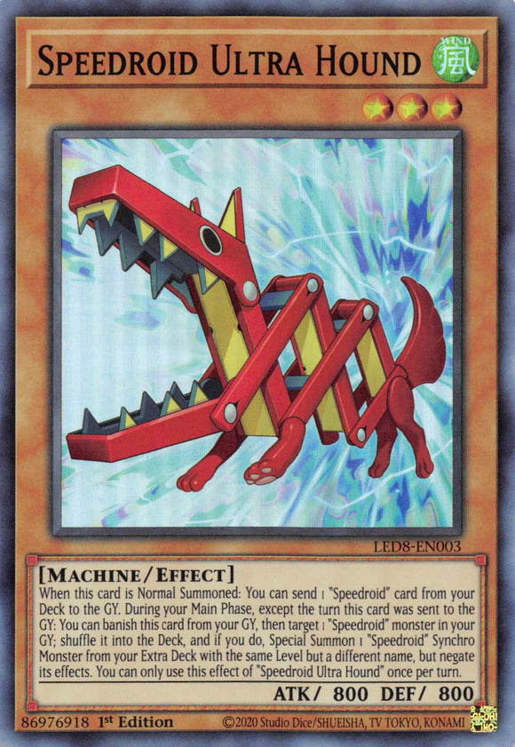 Speedroid Ultra Hound [LED8-EN003] Common - Duel Kingdom