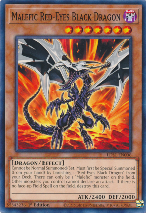Malefic Red-Eyes Black Dragon [LDS1-EN006] Common - Duel Kingdom