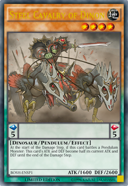 Steel Cavalry of Dinon [BOSH-ENSP1] Ultra Rare - Duel Kingdom