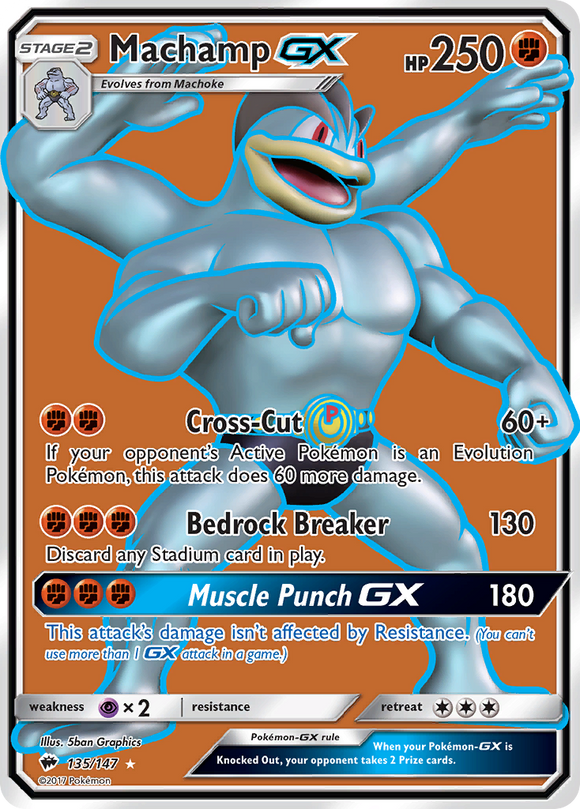 Machamp GX (135/147) [Sun & Moon: Burning Shadows] - Duel Kingdom