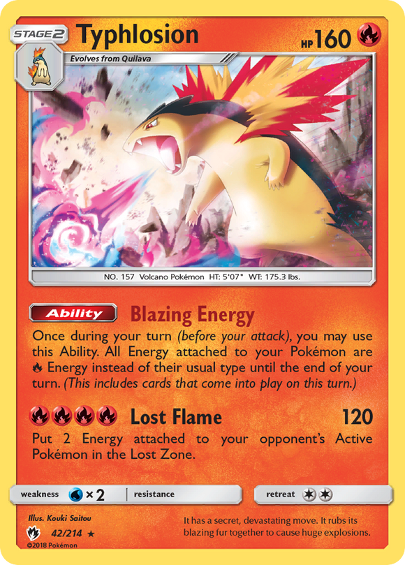 Typhlosion (42/214) [Sun & Moon: Lost Thunder] - Duel Kingdom