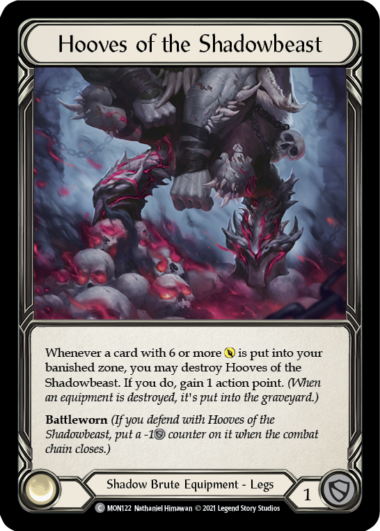 Hooves of the Shadowbeast [MON122] 1st Edition Normal - Duel Kingdom