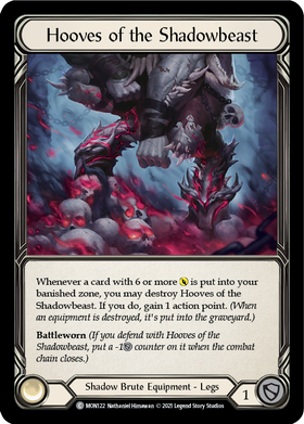 Hooves of the Shadowbeast [MON122] 1st Edition Normal - Duel Kingdom
