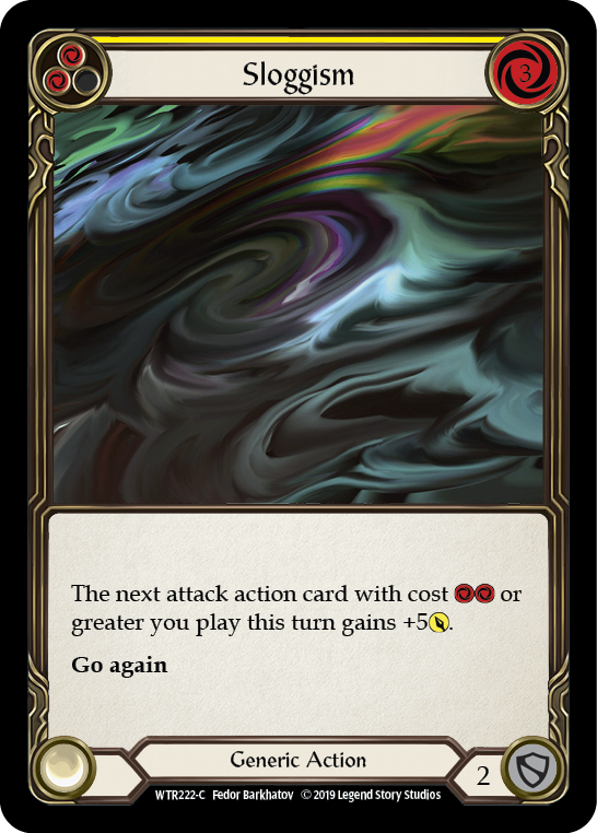 Sloggism (Yellow) [WTR222-C] Alpha Print Rainbow Foil - Duel Kingdom