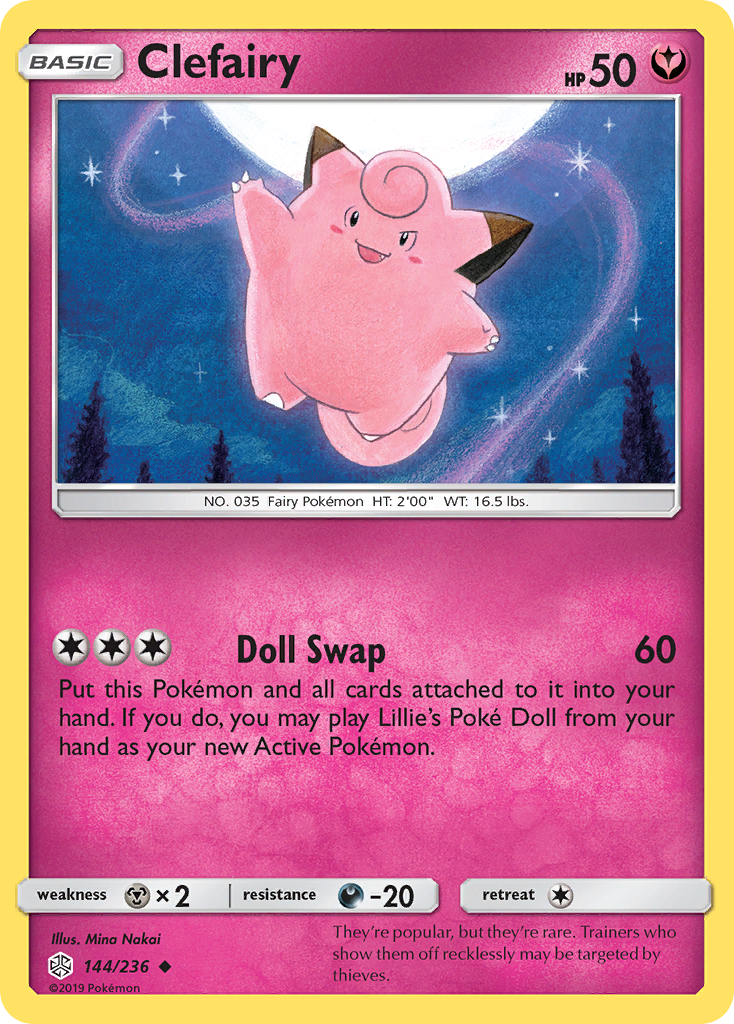 Clefairy (144/236) [Sun & Moon: Cosmic Eclipse] - Duel Kingdom