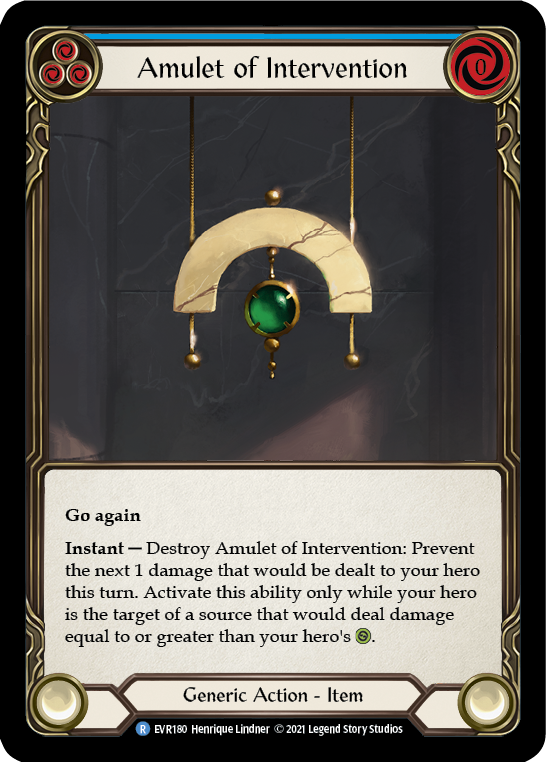Amulet of Intervention [EVR180] 1st Edition Normal - Duel Kingdom