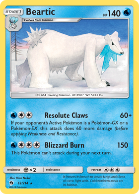 Beartic (62/214) [Sun & Moon: Lost Thunder] - Duel Kingdom