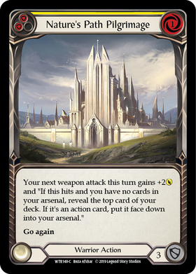 Nature's Path Pilgrimage (Yellow) [WTR148-C] Alpha Print Rainbow Foil - Duel Kingdom