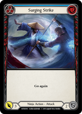 Surging Strike (Blue) [WTR109-C] Alpha Print Normal - Duel Kingdom
